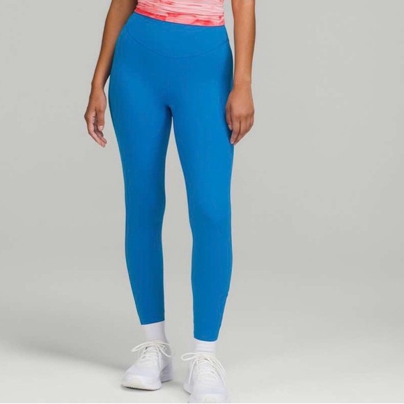 Lululemon sz 2 Base Pace High Rise Poolside Blue Running Tight 25” inseam